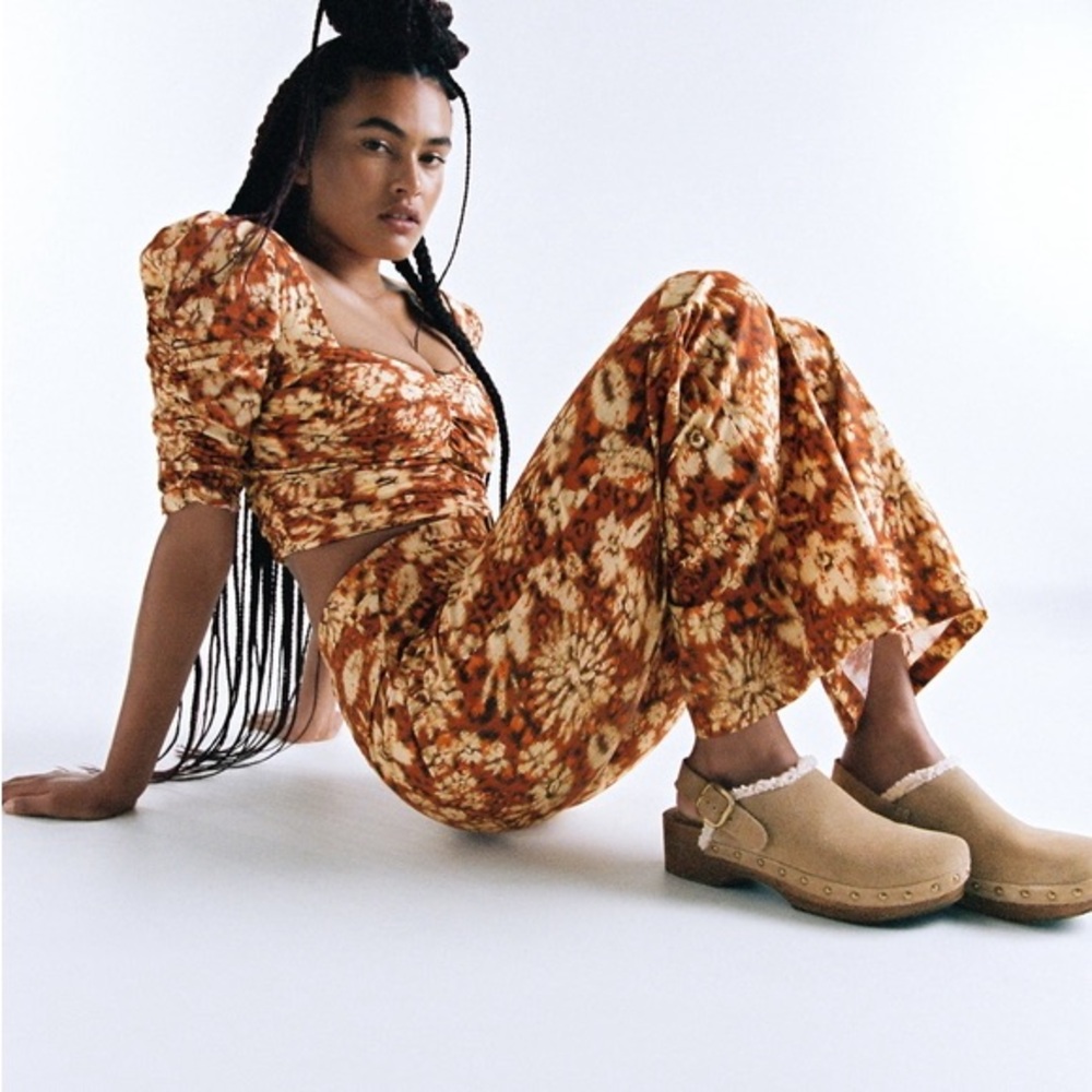 Zara Split Suede Studded Clogs - image 1